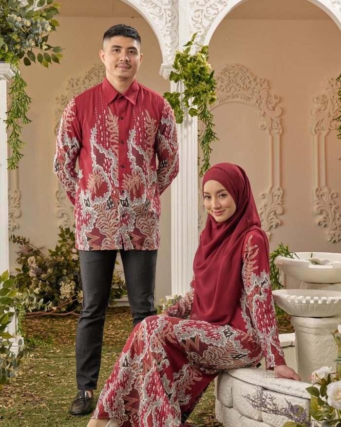 Kemeja Batik Sultan - Indra Maroon - Image 6