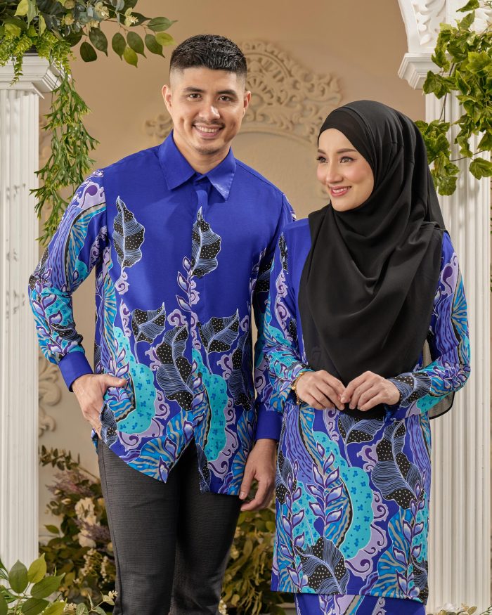 Kemeja Batik Sultan - Kayangan Royal Blue - Image 5