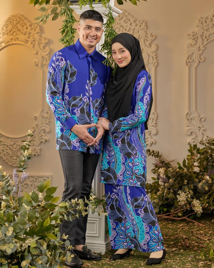 Kemeja Batik Sultan - Kayangan Royal Blue - Image 6