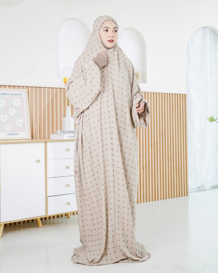 Telekung Rafeefa 2.0 - Ash Khaki