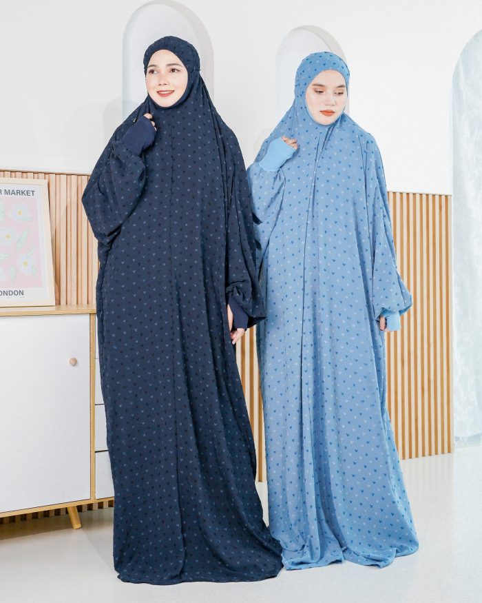 Telekung Rafeefa 2.0 - Sky Blue - Image 9