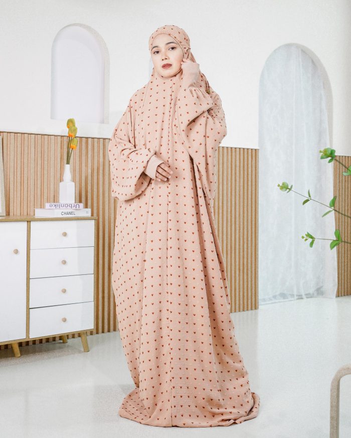Telekung Rafeefa 2.0 - Nude Brown - Image 2