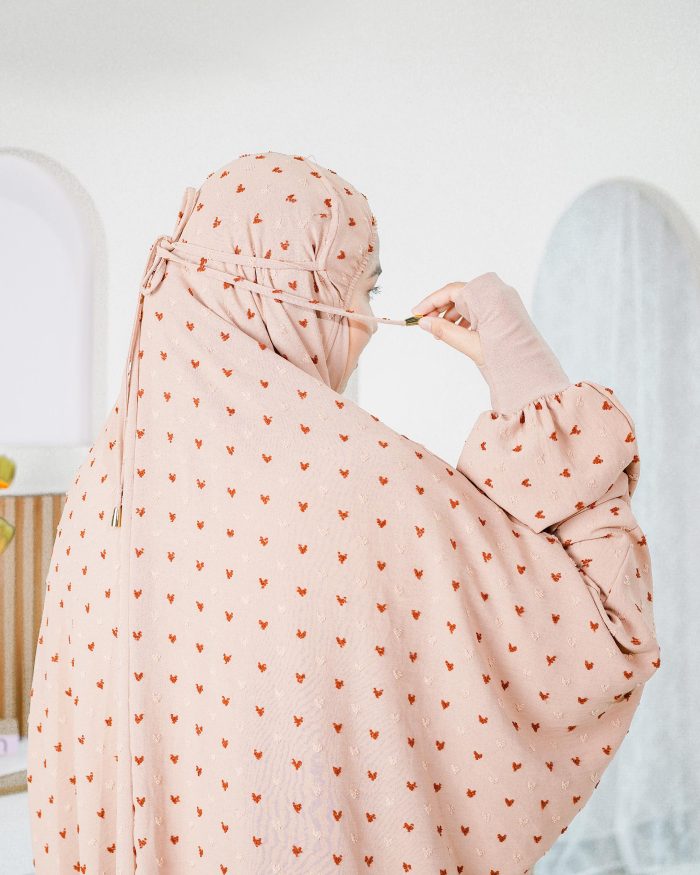 Telekung Rafeefa 2.0 - Nude Brown - Image 5