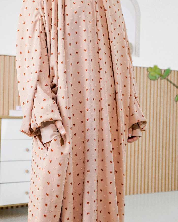 Telekung Rafeefa 2.0 - Nude Brown - Image 7