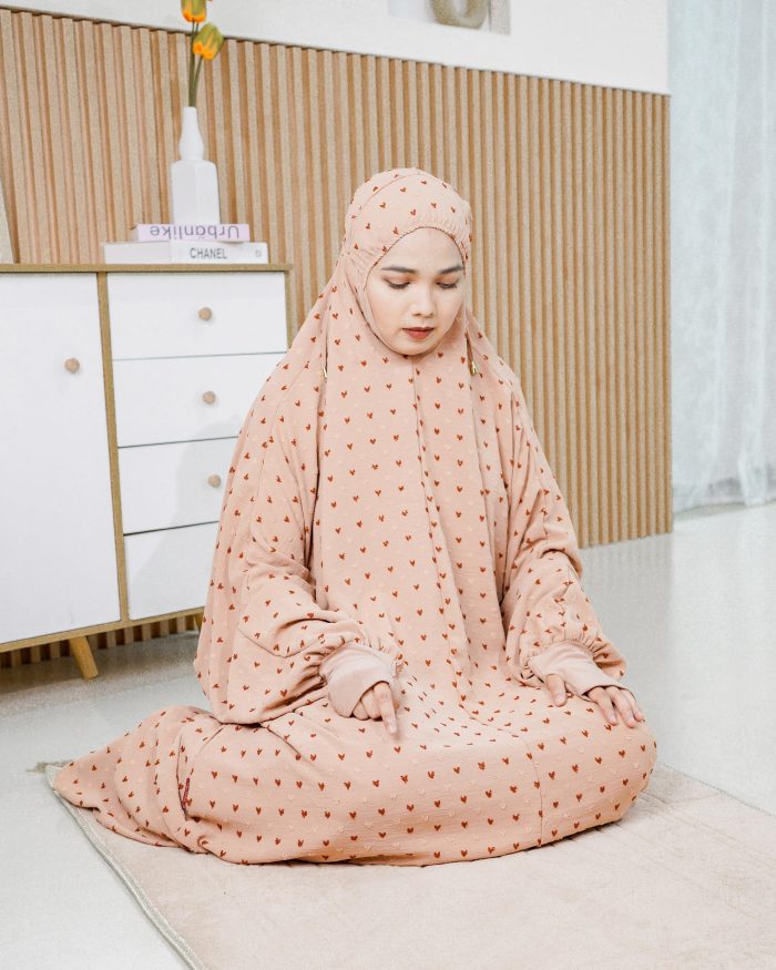 Telekung Rafeefa 2.0 - Nude Brown - Image 8