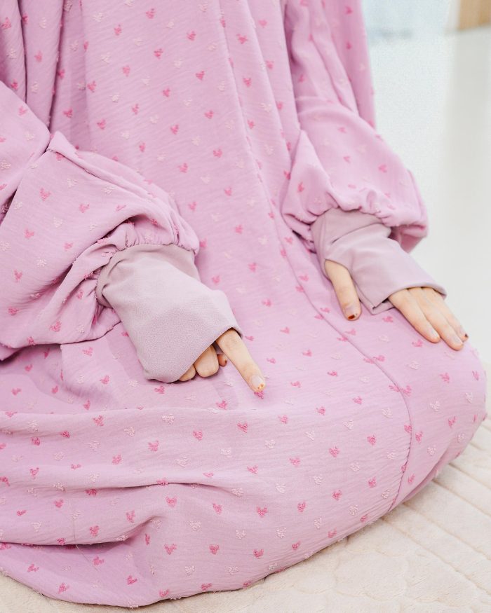 Telekung Rafeefa 2.0 - Pink Blush - Image 4