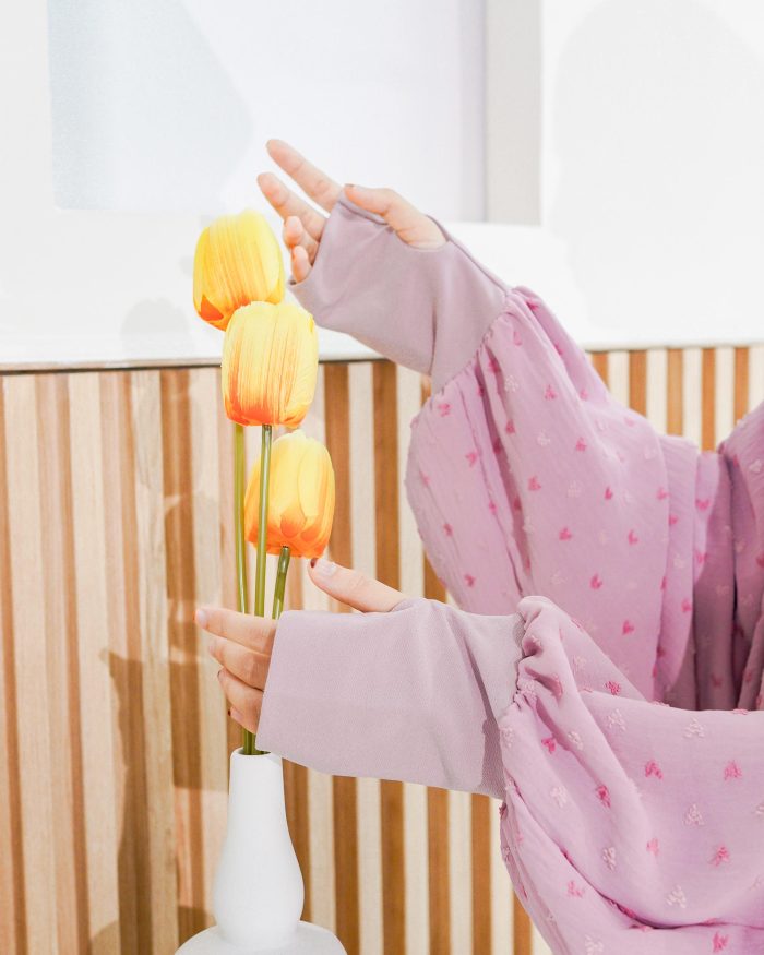Telekung Rafeefa 2.0 - Pink Blush - Image 7