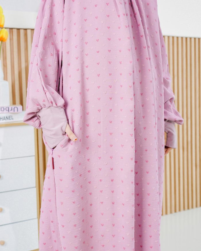 Telekung Rafeefa 2.0 - Pink Blush - Image 8