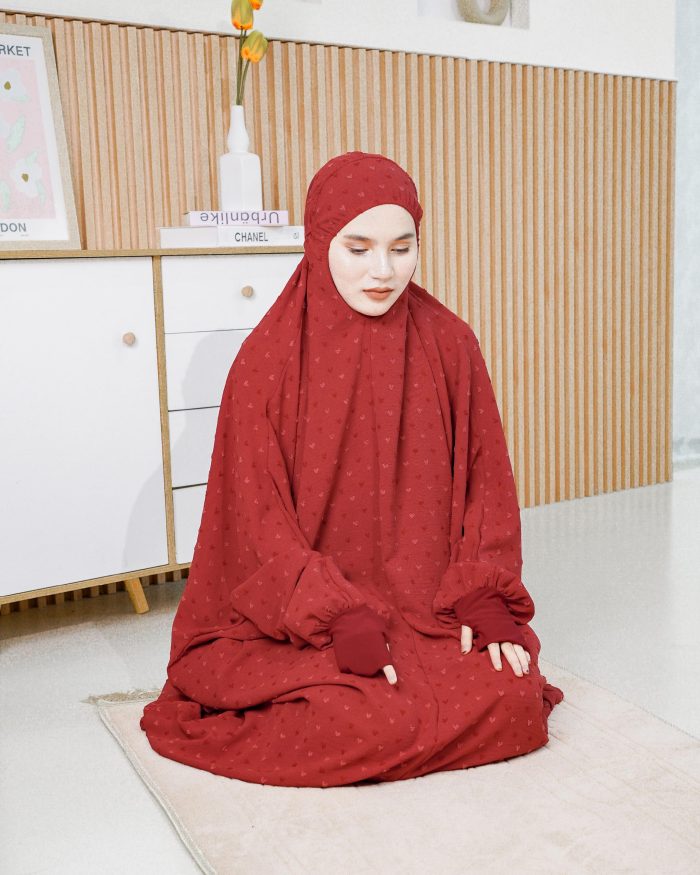 Telekung Rafeefa 2.0 - Ruby Red - Image 9