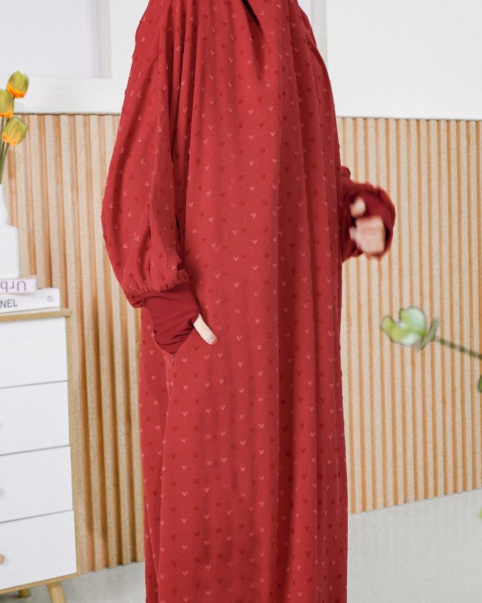 Telekung Rafeefa 2.0 - Ruby Red - Image 4