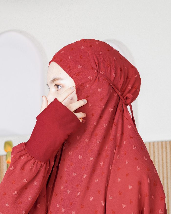Telekung Rafeefa 2.0 - Ruby Red - Image 6