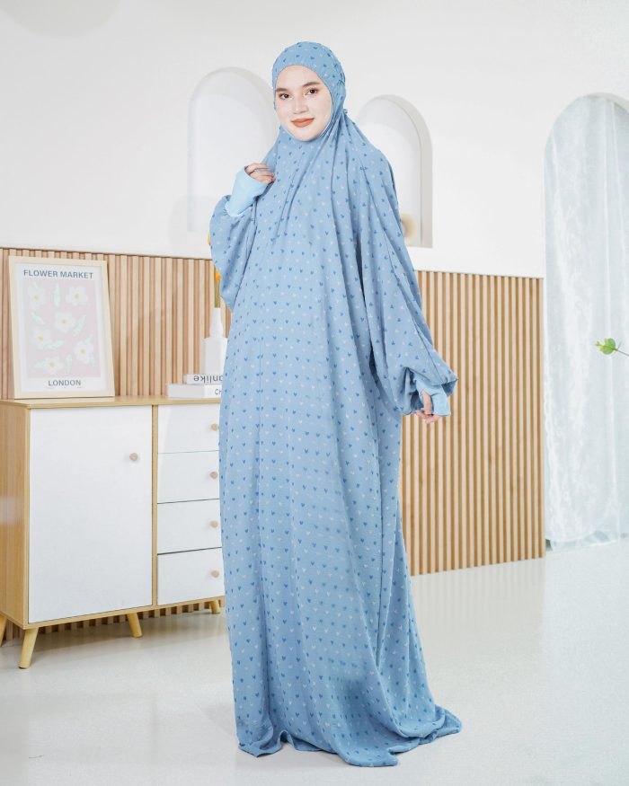 Telekung Rafeefa 2.0 - Sky Blue