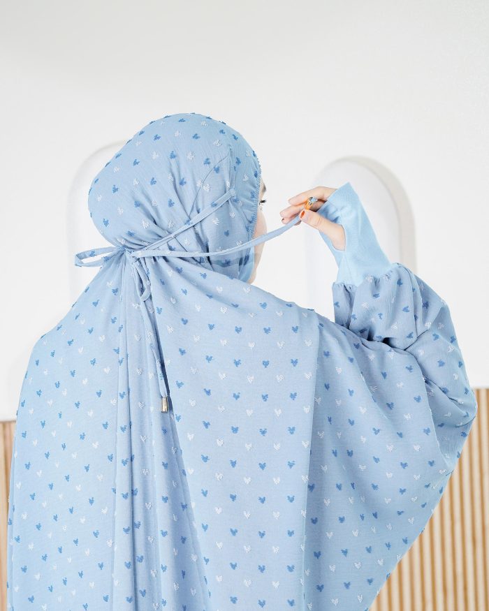 Telekung Rafeefa 2.0 - Sky Blue - Image 6