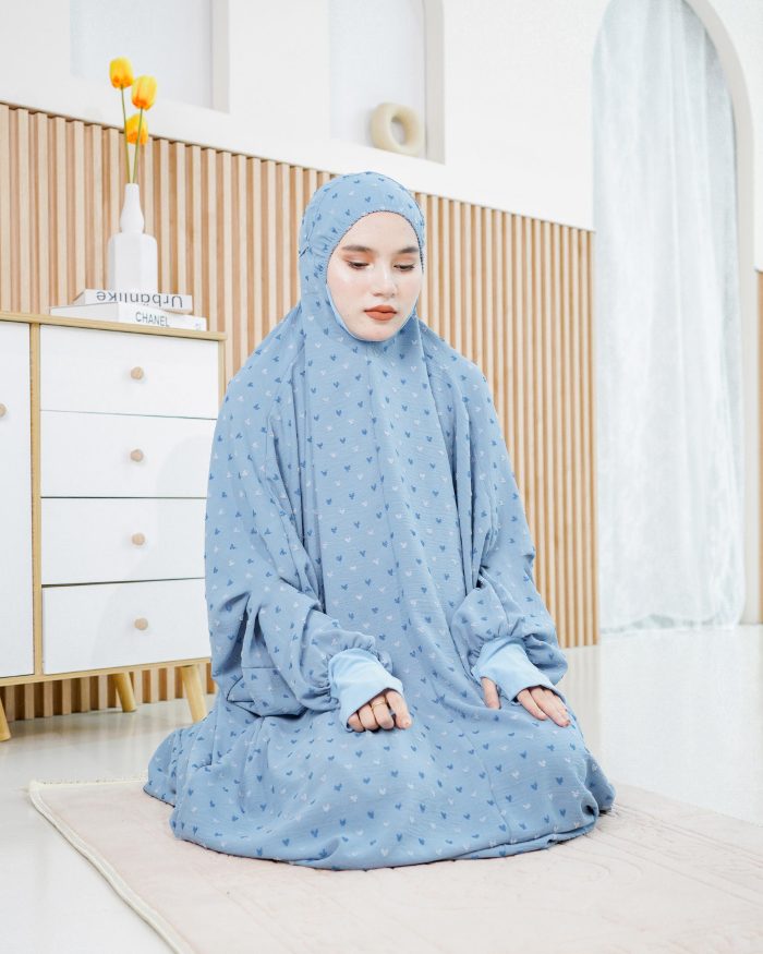 Telekung Rafeefa 2.0 - Sky Blue - Image 7