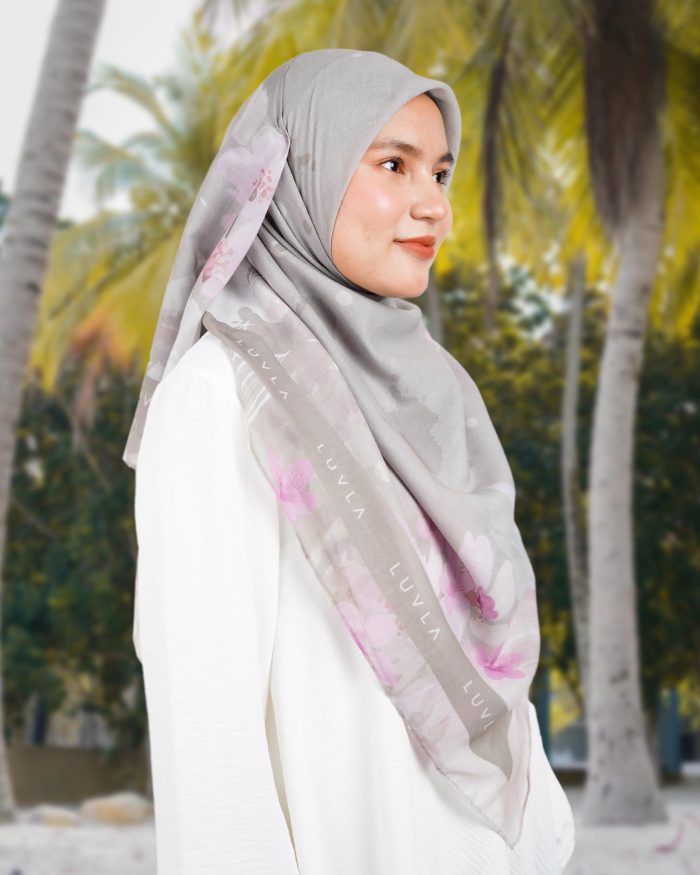 Tudung Bawal Cotton Wanderlust - Carey - Image 4