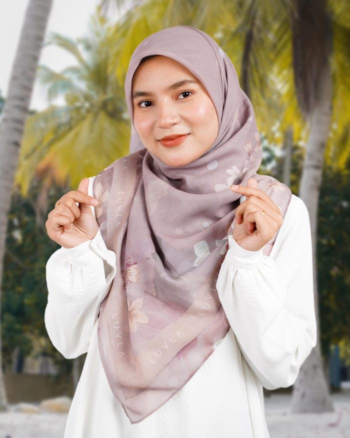 Tudung Bawal Cotton Wanderlust - Sibu