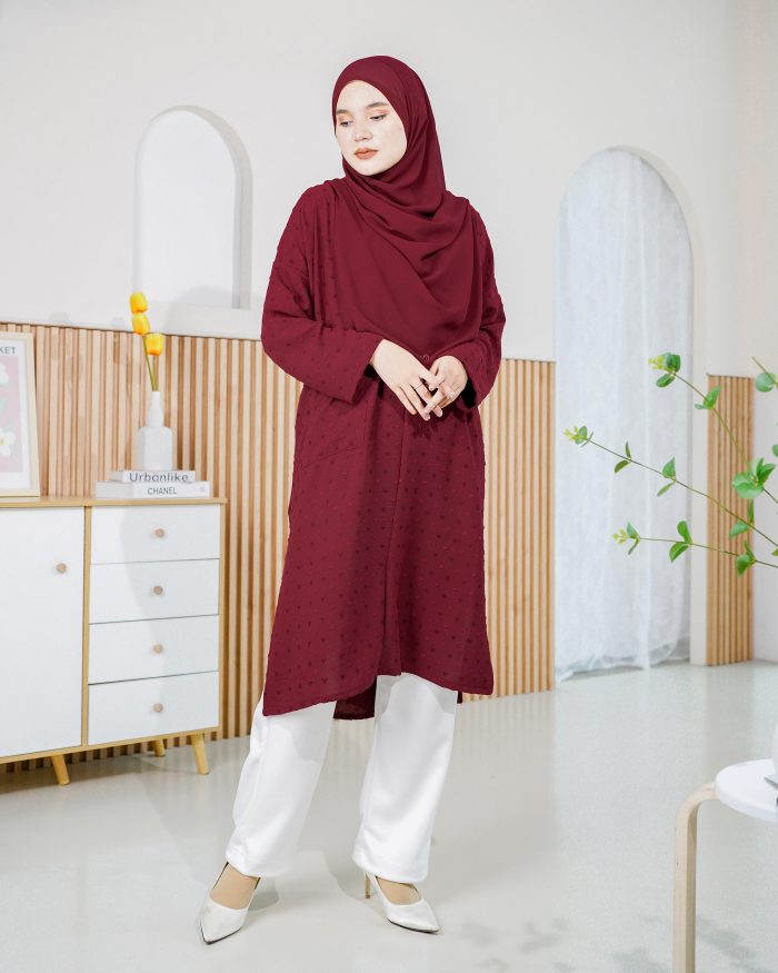 Tunic Senita - Maroon - Image 3