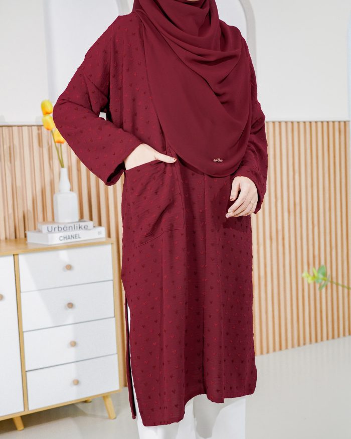 Tunic Senita - Maroon - Image 4