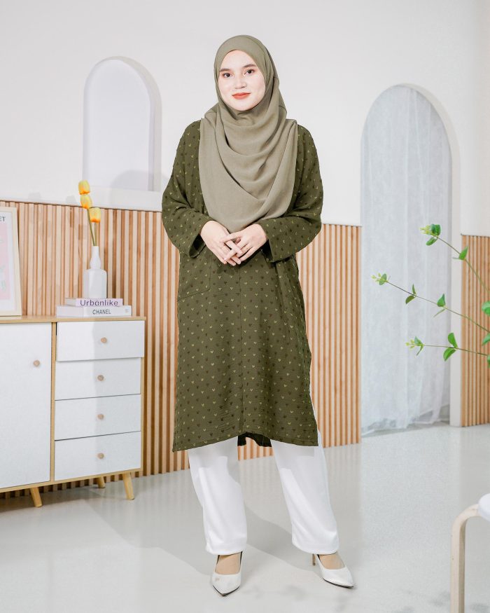 Tunic Senita - Olive Green - Image 2