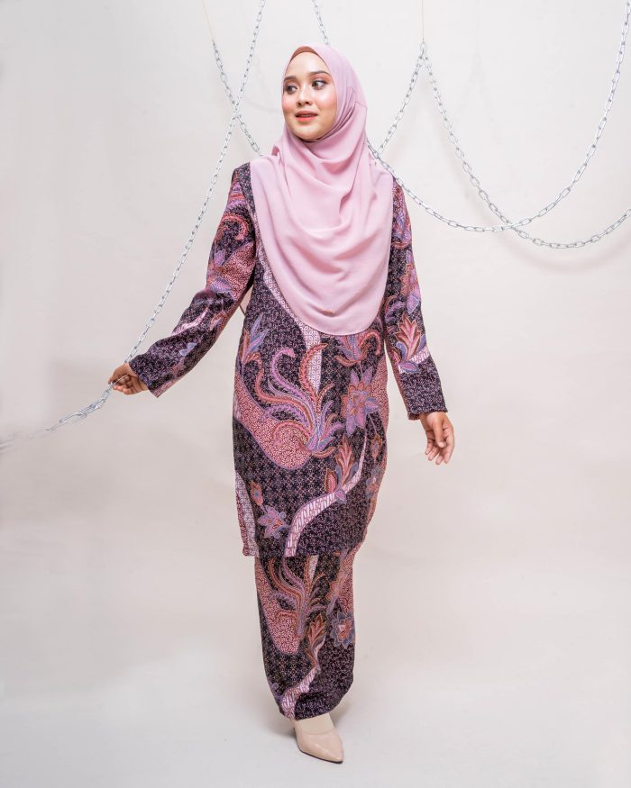 Baju Kurung Batik Safura - Kemboja