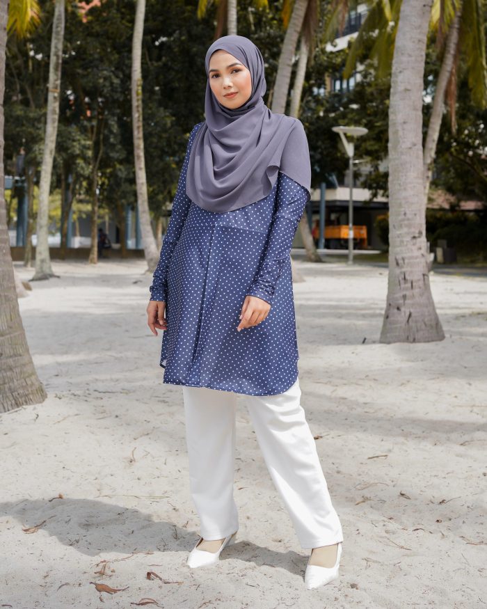 Blouse Lauren - Polka Navyblue - Image 2