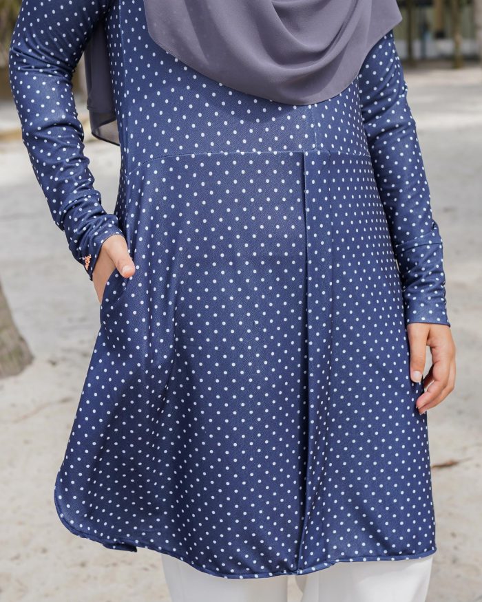 Blouse Lauren - Polka Navyblue - Image 4