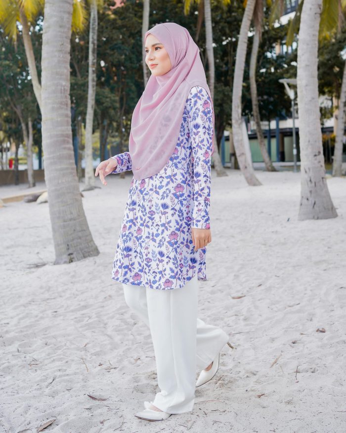Blouse Lauren - Retro Cyclamen