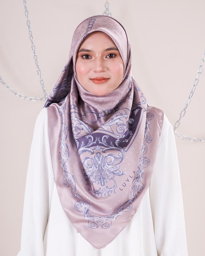 Tudung Bawal Satin Chainz - Bead - Image 5