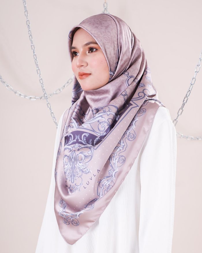 Tudung Bawal Satin Chainz - Bead - Image 4