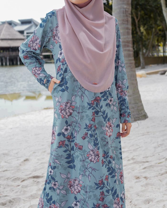 Dress Leila - Dahlia Turqoise - Image 4
