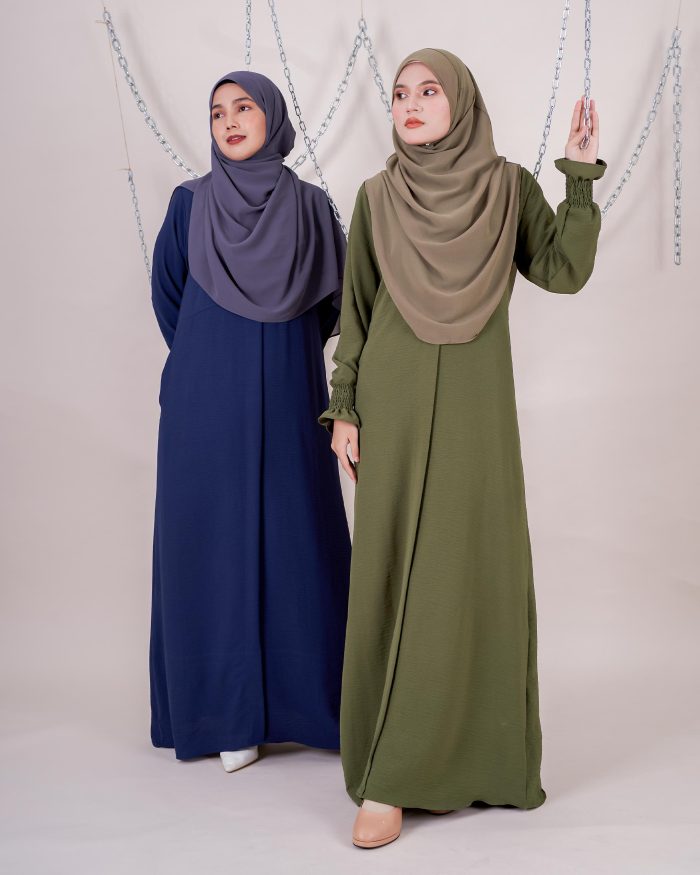 Dress Siti Nordiana - Army Green - Image 7