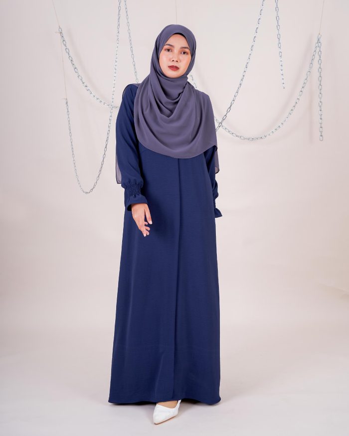 Dress Siti Nordiana - Midnight Blue - Image 3