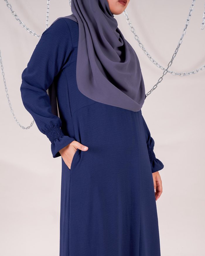 Dress Siti Nordiana - Midnight Blue - Image 5