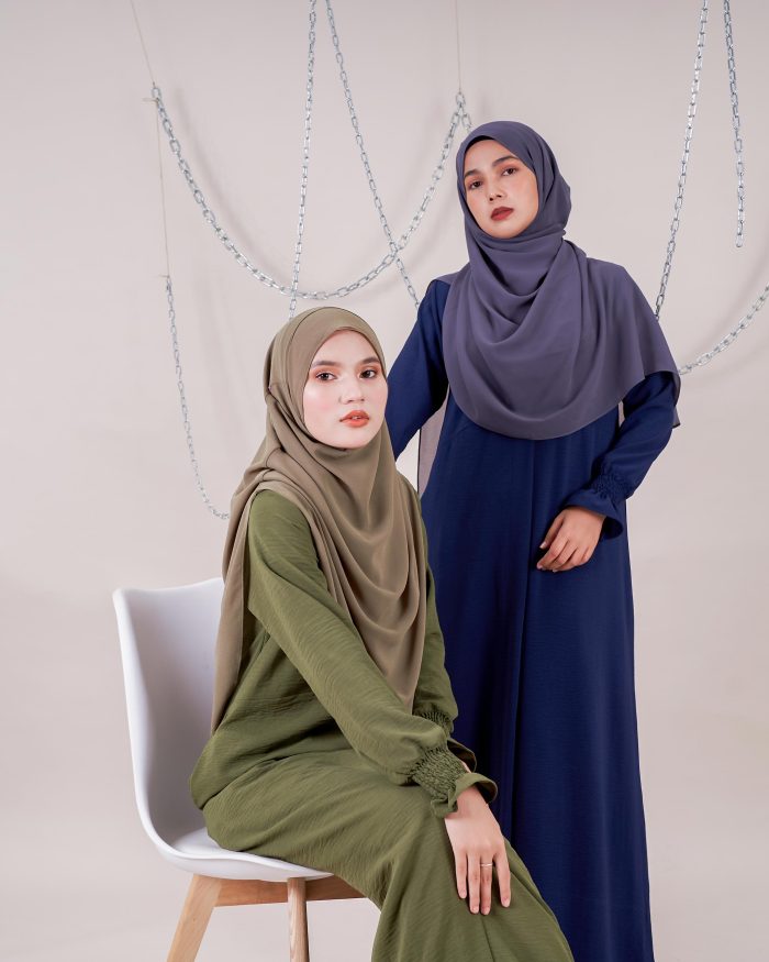 Dress Siti Nordiana - Army Green - Image 8