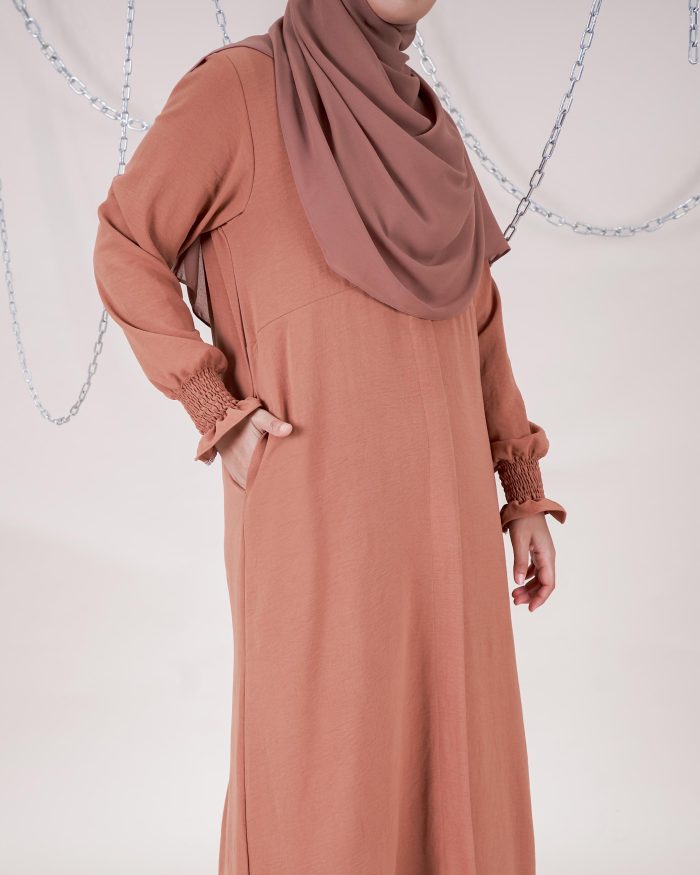 Dress Siti Nordiana - Russet Brown - Image 5