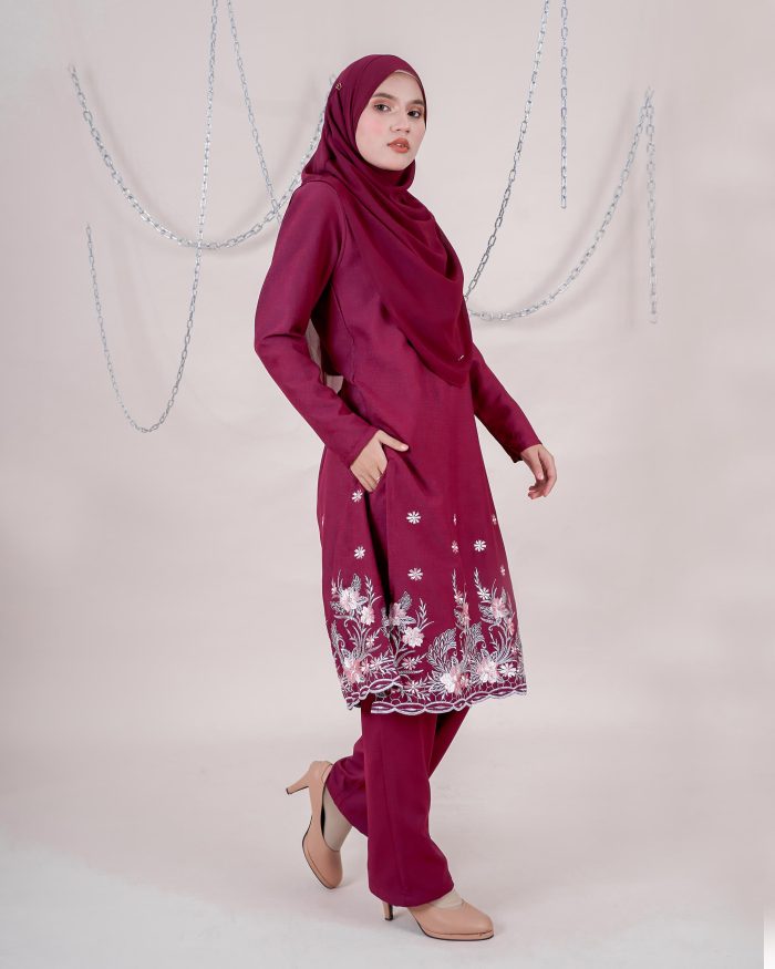 Baju Kurti Sonia - Aurea Maroon