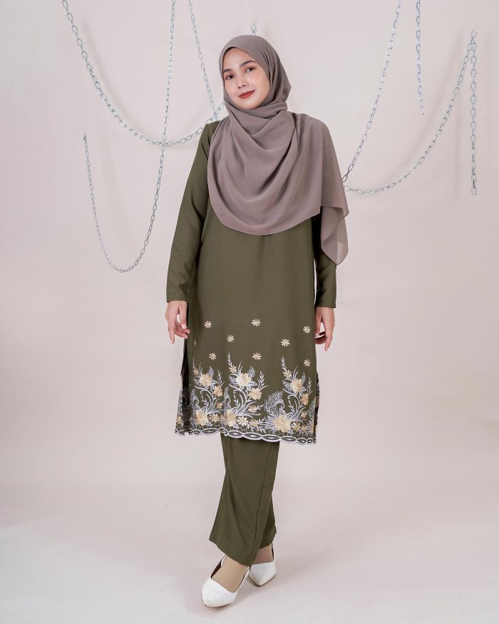 Baju Kurti Sonia - Aurea Olive - Image 3