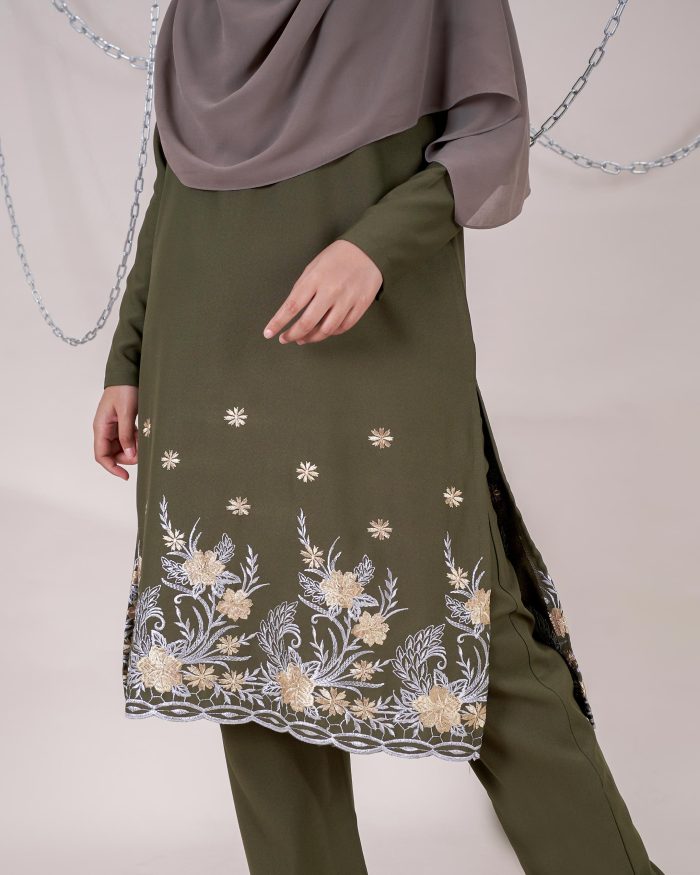 Baju Kurti Sonia - Aurea Olive - Image 6