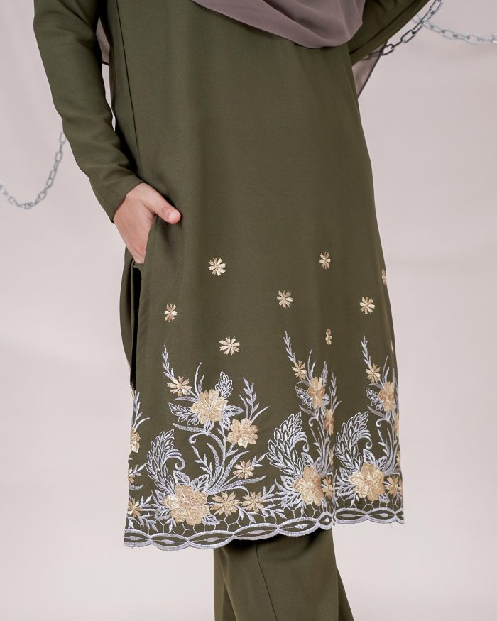 Baju Kurti Sonia - Aurea Olive - Image 5