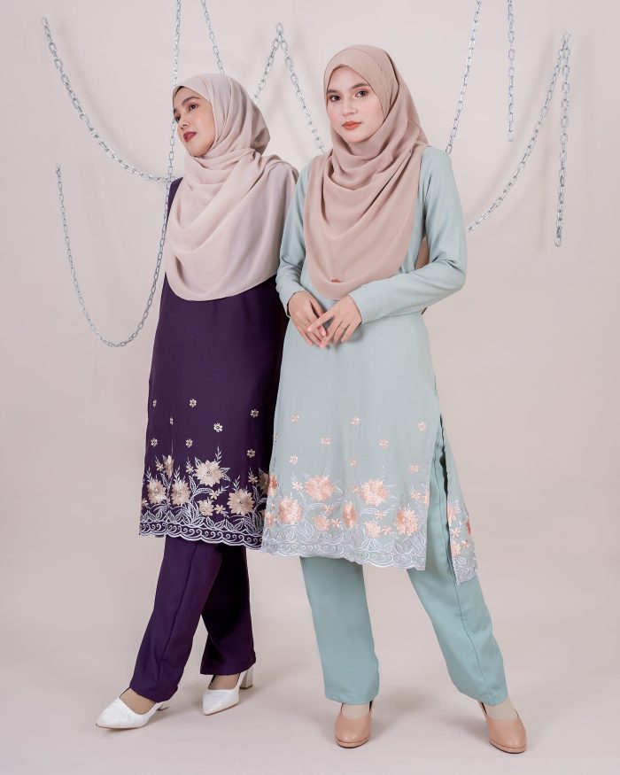 Baju Kurti Sonia - Begonia Mauve - Image 7