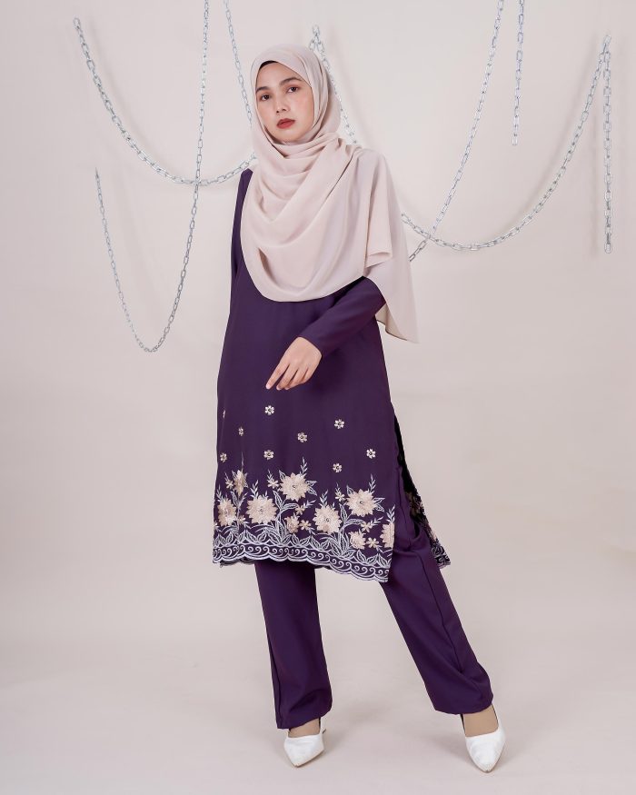 Baju Kurti Sonia - Begonia Eggplant