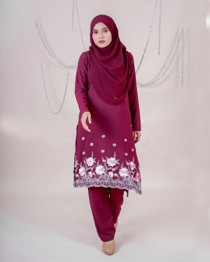 Baju Kurti Sonia - Begonia Maroon