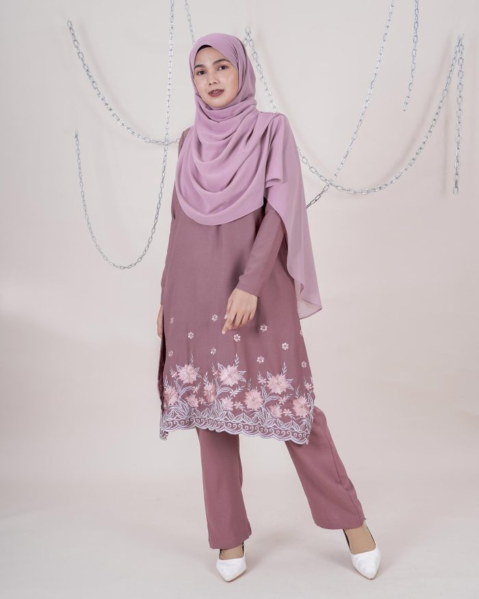 Baju Kurti Sonia - Begonia Mauve - Image 2