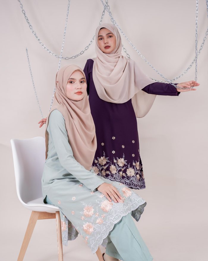 Baju Kurti Sonia - Begonia Eggplant - Image 7
