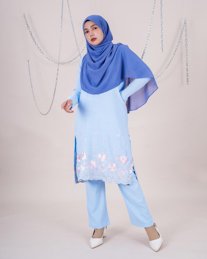 Baju Kurti Sonia - Begonia Skyblue