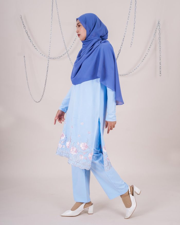 Baju Kurti Sonia - Begonia Skyblue - Image 3