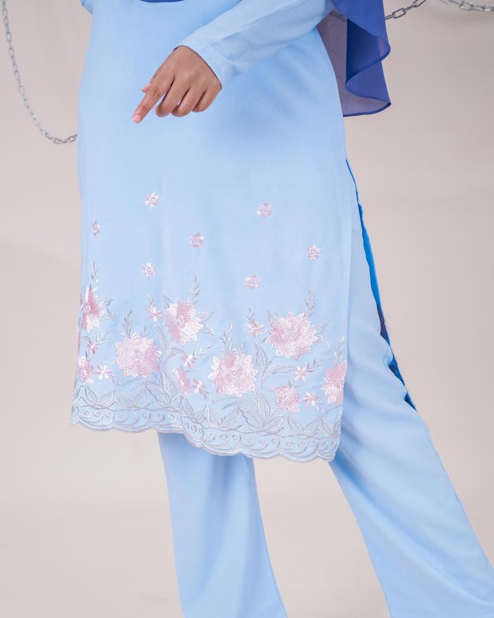 Baju Kurti Sonia - Begonia Skyblue - Image 6