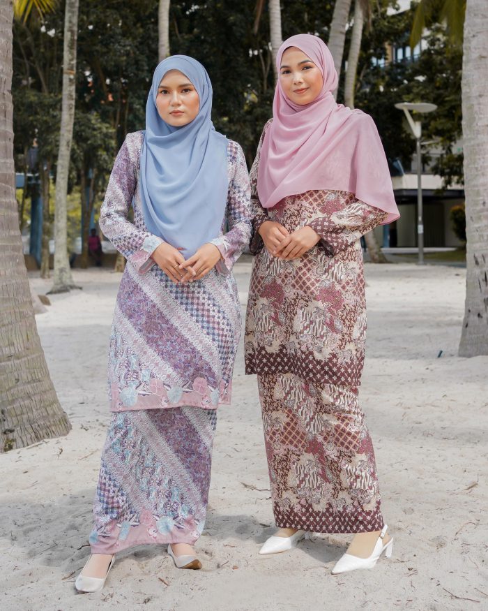 Baju Kurung Batik Safura - Pink Anggun - Image 5