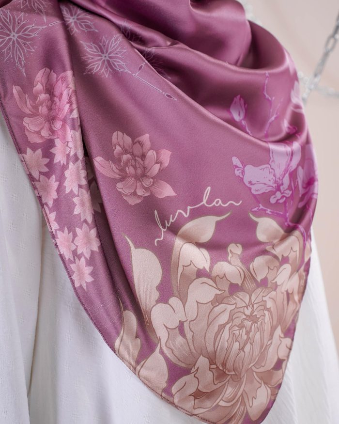 Tudung Bawal Satin Madonna - Evita - Image 7