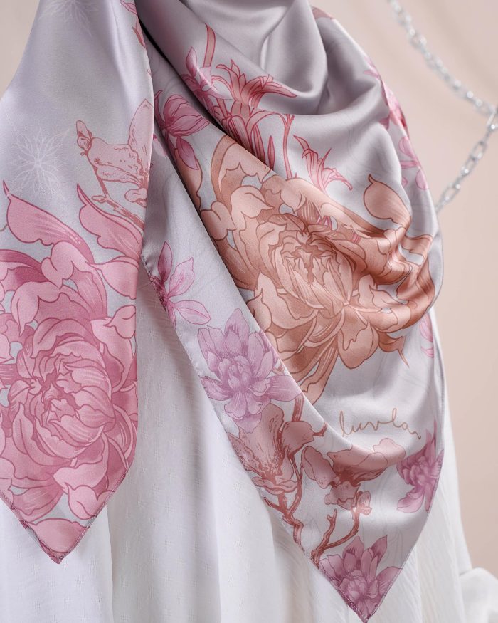 Tudung Bawal Satin Madonna - Cherish - Image 5